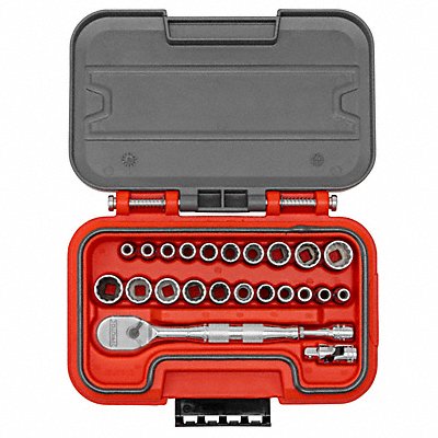 Socket Set 1/4 Drive 24 pcs. Metric/SAE