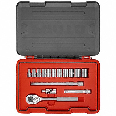 Socket Set 1/2 Drive 15 pcs. 6 Point