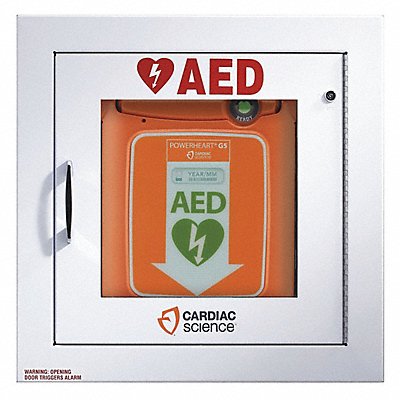 Recessed AED Cabinet White SS Material