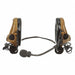 Tactical Headset Two Way Dual Lead Brown