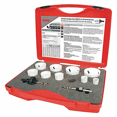 Hole Saw Kit 1/2 x 20 5/8 x 18 Thread