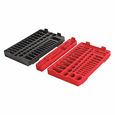 Ratchet and Socket Tray Blck/Red Plastic