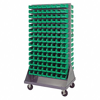 Mobile Louvered Floor Rack Steel 240Bins