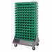 Mobile Louvered Floor Rack Steel 240Bins