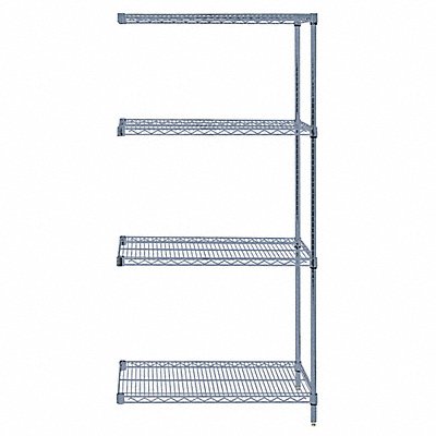 Wire Shelving Add-On Kit Gray