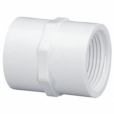 Coupling PVC 1/2 in FNPT SCH 40 White