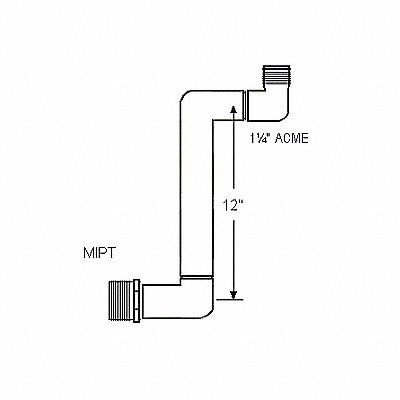 Swing Joint 1 1/4 x 1 1/4 in Schedule 40