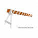 Barricade Board 8inH 96in L Orange/White