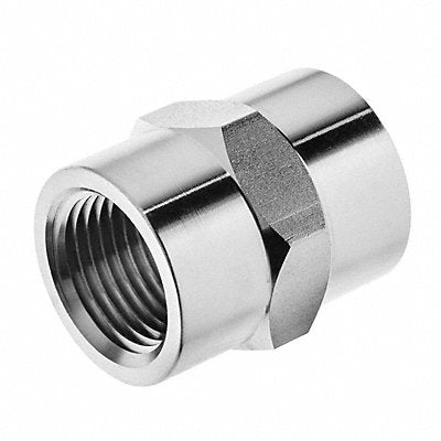 Hex Coupling 304 SS 3/8 Pipe Size FNPT