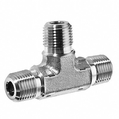 Male Tee 304 SS 1/8 Pipe Size NPT