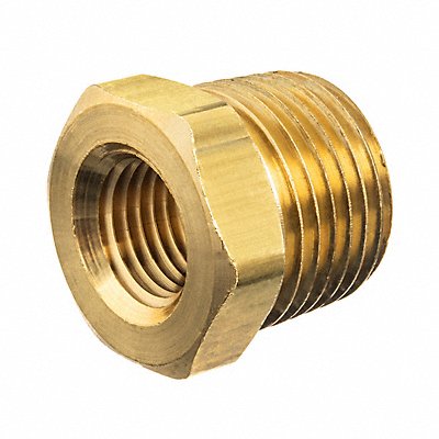 Hex Bushing Brass 1/2 x 1/8 in BSPT