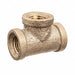 Tee Brass 2 1/2 in Pipe Size FNPT