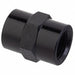 Coupling Black Zinc-Plated Brass 3/8 in