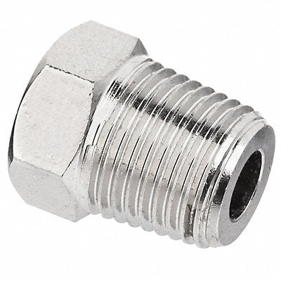 Hex Head Plug Nickel-Plated Brass 1/4 in