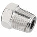 Hex Head Plug Nickel-Plated Brass 1/2 in