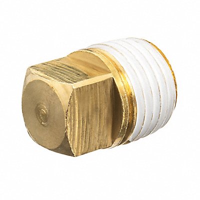 Square Head Plug Brass 1 1/2 in M BSPT