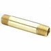 Nipple Brass 1/4 in Pipe Size MNPT