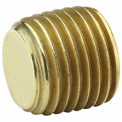 Recessed Hex Plug Brass 3/4 in MNPT