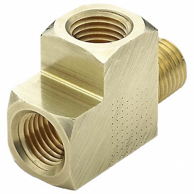 Extruded Street Tee Brass 1/4 in NPT