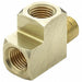 Extruded Street Tee Brass 1/4 in NPT