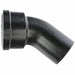 45 Bend 6 in Socket Cast Iron Black