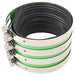 Coupling SS 8 in Pipe Size Black