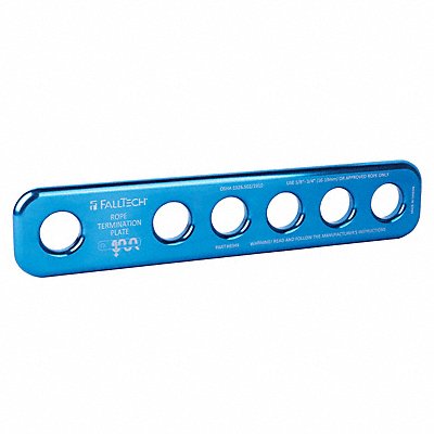 Rope Termination Plate 10 in H Blue