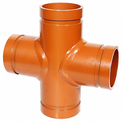 End Cross Ductile Iron 8 in Grooved