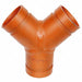 Wye Galvanized Ductile Iron 4 Grooved