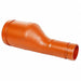 Coupling Ductile Iron 4 x 2 in Orange