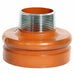 Threaded Reducer 2 1/2 x 1 1/2  Orange