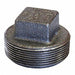 Hex Head Bull Plug Cast Iron 3/4 in