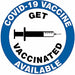 Covid 19 Vaccine Sign PK5