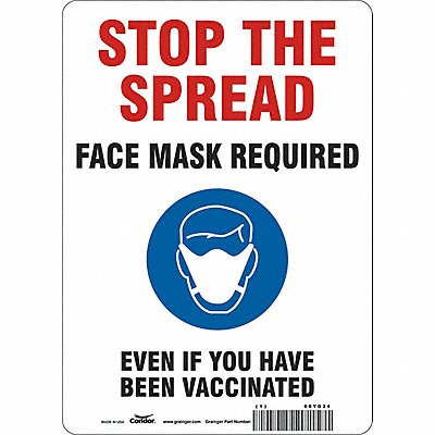 Facemask Reminder Safety Sign