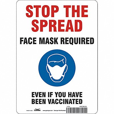 Facemask Reminder Safety Sign