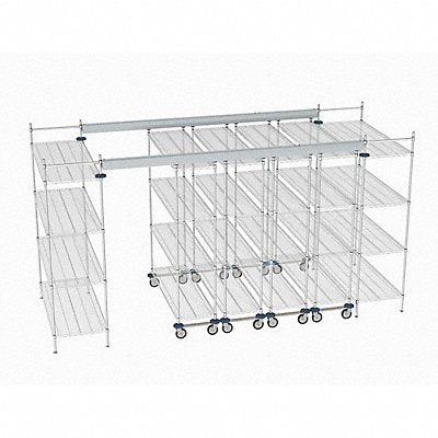 Overhead Track Shelving Complete Kit