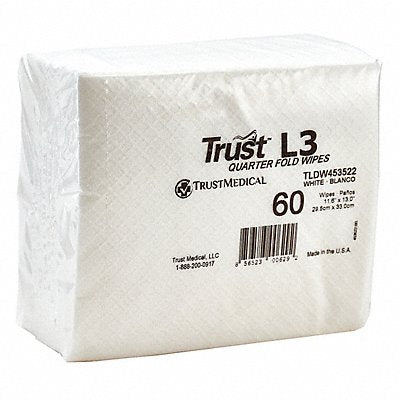 Cleaning Wipes L3 Single-Use Wht PK960