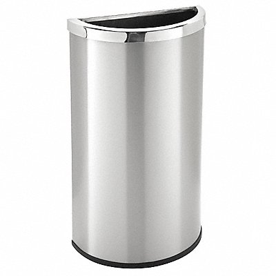 Half Moon Waste Receptacle SS 8 gal.