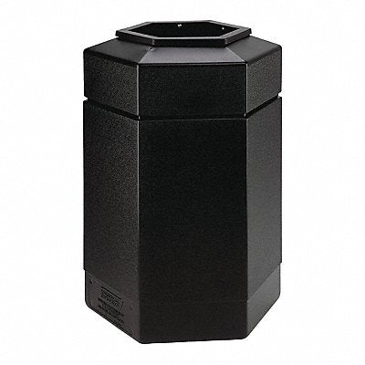 Hex Waste Container Black 30 gal lon