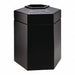 Hex Waste Container Black 45 gal.