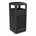 Waste Container Dome Lid 42 gal Blk