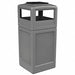 Waste Container Ashtray Dome 42 gal Gry