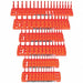 Socket Tray Set Orange Plastic