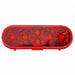 LED Red Oval Stop/Tail/Turn Lens