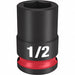 Standard Impact Socket Steel 1/2 