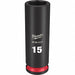 Deep Impact Socket Steel 15 mm