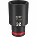 Deep Impact Socket Steel 32 mm