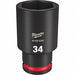 Deep Impact Socket Steel 34 mm