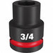 Standard Impact Socket Steel 3/4 