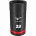 Deep Impact Socket Steel 28 mm